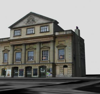 布里斯托尔老维克剧院建筑SU模型下载_sketchup草图大师SKP模型