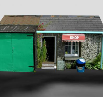 老式商店咖啡馆SU模型下载_sketchup草图大师SKP模型