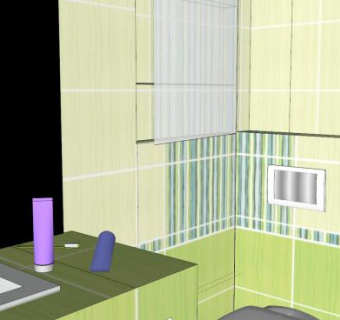 加斯沃斯浴室卫生间SU模型下载_sketchup草图大师SKP模型