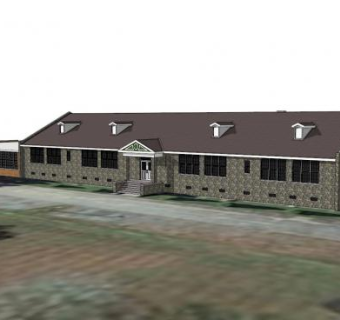 萨凡纳联合学校建筑SU模型下载_sketchup草图大师SKP模型
