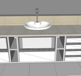 现代厕所卫浴洗手间SU模型下载_sketchup草图大师SKP模型