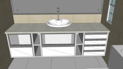 现代厕所卫浴洗手间SU模型下载_sketchup草图大师SKP模型