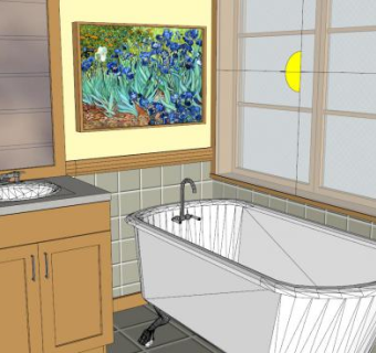 现代卫浴厕所装修SU模型下载_sketchup草图大师SKP模型