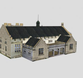 艾玛·威拉德女子中学SU模型下载_sketchup草图大师SKP模型