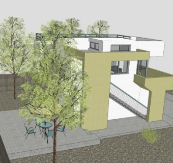 车库和单间公寓SU模型下载_sketchup草图大师SKP模型