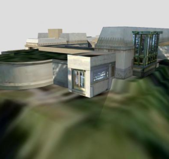 巴恩斯代尔庄园建筑SU模型下载_sketchup草图大师SKP模型