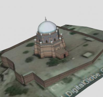 巴基斯坦马尔坦的国王墓SU模型下载_sketchup草图大师SKP模型