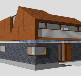 贝特兰德别墅住宅SU模型下载_sketchup草图大师SKP模型