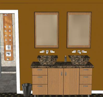 马西斯卫浴厕所SU模型下载_sketchup草图大师SKP模型