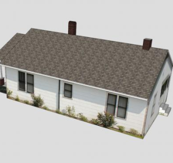 枫树北街703号房屋建筑SU模型下载_sketchup草图大师SKP模型