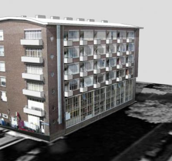 荷兰啤酒厂建筑SU模型下载_sketchup草图大师SKP模型