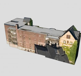 广场公寓楼建筑SU模型下载_sketchup草图大师SKP模型