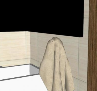 现代浴室洗澡间SU模型下载_sketchup草图大师SKP模型