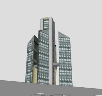 小型摩天大楼SU模型下载_sketchup草图大师SKP模型