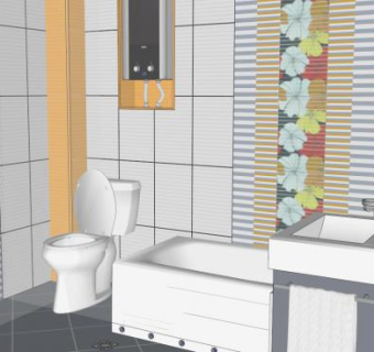 卫浴厕所浴室SU模型下载_sketchup草图大师SKP模型