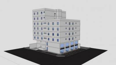 现代自建房SU模型下载_sketchup草图大师SKP模型