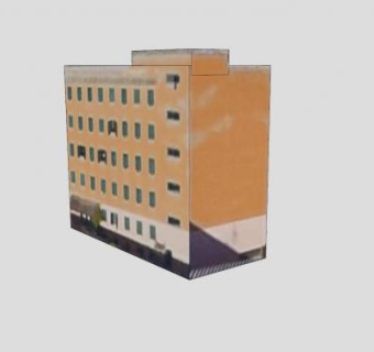 工业楼房建筑SU模型下载_sketchup草图大师SKP模型