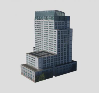 现代摩天建筑SU模型下载_sketchup草图大师SKP模型