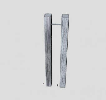 简易高层双子摩天楼建筑SU模型下载_sketchup草图大师SKP模型