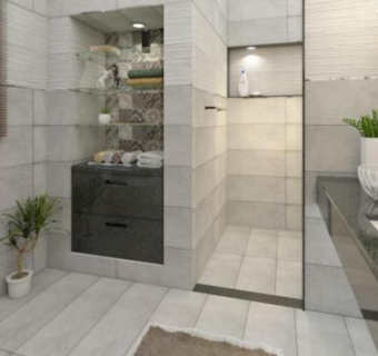 田园风卫生间厕所SU模型下载_sketchup草图大师SKP模型