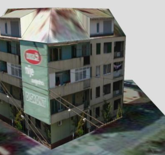 转角住宅公寓楼SU模型下载_sketchup草图大师SKP模型