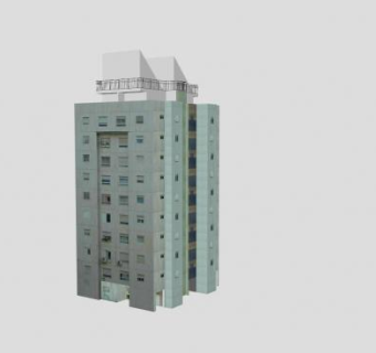 现代楼房住宅建筑SU模型下载_sketchup草图大师SKP模型