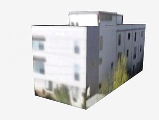 休斯顿的楼房建筑SU模型下载_sketchup草图大师SKP模型