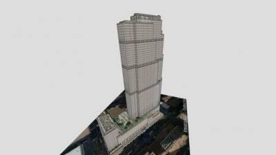 纽约通用电气大楼建筑SU模型下载_sketchup草图大师SKP模型