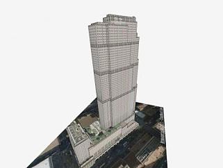 纽约通用电气大楼建筑SU模型下载_sketchup草图大师SKP模型