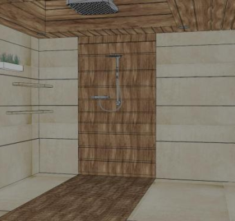 室内装修天窗淋浴房SU模型下载_sketchup草图大师SKP模型