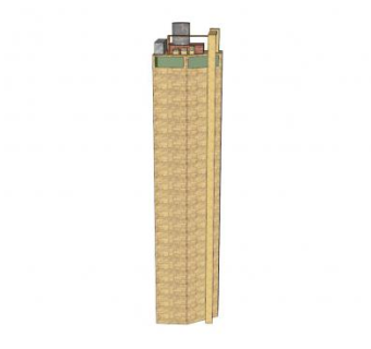 现代简易高楼建筑SU模型下载_sketchup草图大师SKP模型