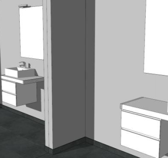 现代卫生间卫浴家具SU模型下载_sketchup草图大师SKP模型