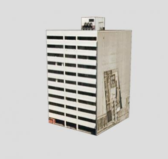 高层公寓楼建筑SU模型下载_sketchup草图大师SKP模型