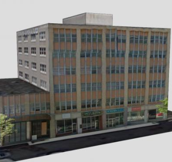 麦克丹尼尔楼房建筑SU模型下载_sketchup草图大师SKP模型