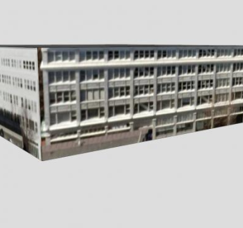 教学楼纹理建筑SU模型下载_sketchup草图大师SKP模型