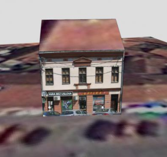 小型商业楼宇建筑SU模型下载_sketchup草图大师SKP模型