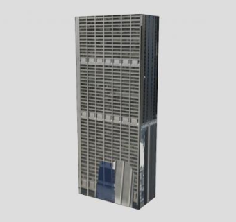 大桶酒店大楼建筑SU模型下载_sketchup草图大师SKP模型