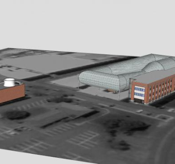 美国国家航空航天局研究大楼建筑SU模型下载_sketchup草图大师SKP模型