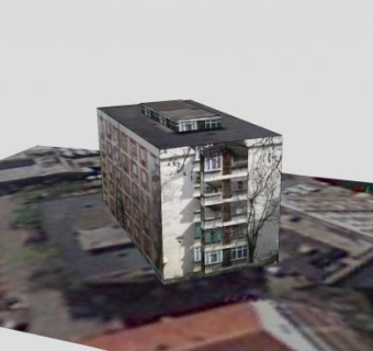 住宅楼建筑物SU模型下载_sketchup草图大师SKP模型