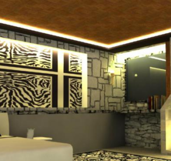 古典卧室房间SU模型下载_sketchup草图大师SKP模型