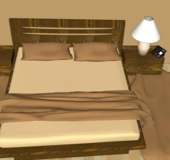 塞尔吉奥卧室房间SU模型下载_sketchup草图大师SKP模型