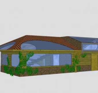 植物温室园SU模型下载_sketchup草图大师SKP模型