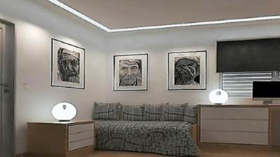 现代卧室单人房SU模型下载_sketchup草图大师SKP模型