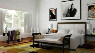 休闲青年室卧室SU模型下载_sketchup草图大师SKP模型