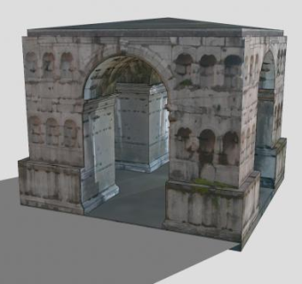 古罗马建筑SU模型下载_sketchup草图大师SKP模型