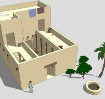 以色列房屋古建筑SU模型下载_sketchup草图大师SKP模型