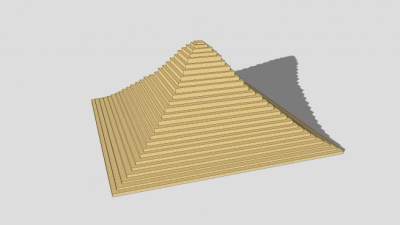 古埃及金字塔建筑SU模型下载_sketchup草图大师SKP模型