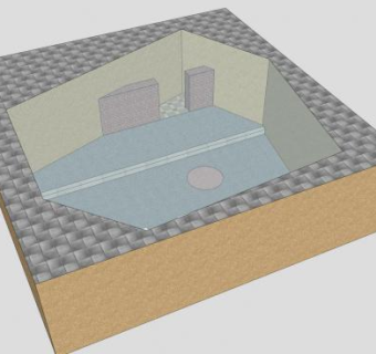 简易的考古遗址SU模型下载_sketchup草图大师SKP模型