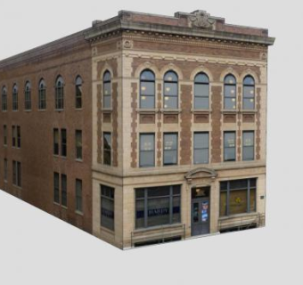 古典式商学院建筑SU模型下载_sketchup草图大师SKP模型