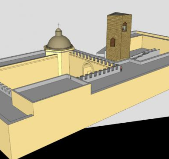 中世纪欧式建筑SU模型下载_sketchup草图大师SKP模型